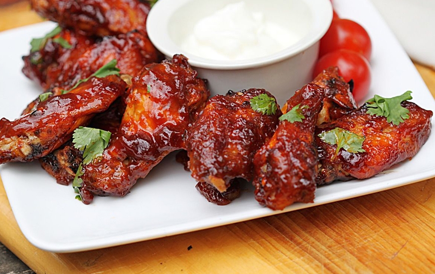 Sticky Bourbon Chicken Wings (Large)
